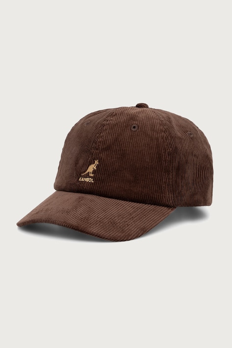 Kangol Czapka z daszkiem sztruksowa CORD BASEBALL brązowa K5206HT.BR204
