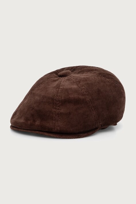 Kangol Kaszkiet sztruksowy CORD HAWKER brązowy K4177HT.BR204