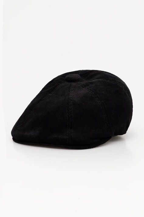 Kangol Kaszkiet sztruksowy CORD HAWKER czarny K4177HT.BK001