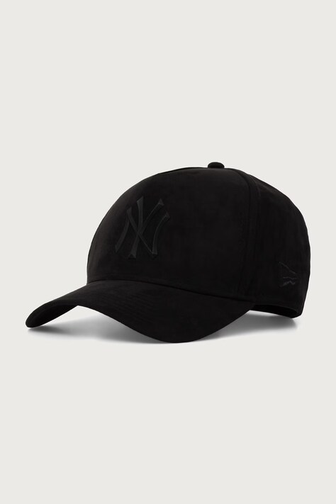New Era czapka z daszkiem FAUX SUEDE E-FRAME czarna 60580814