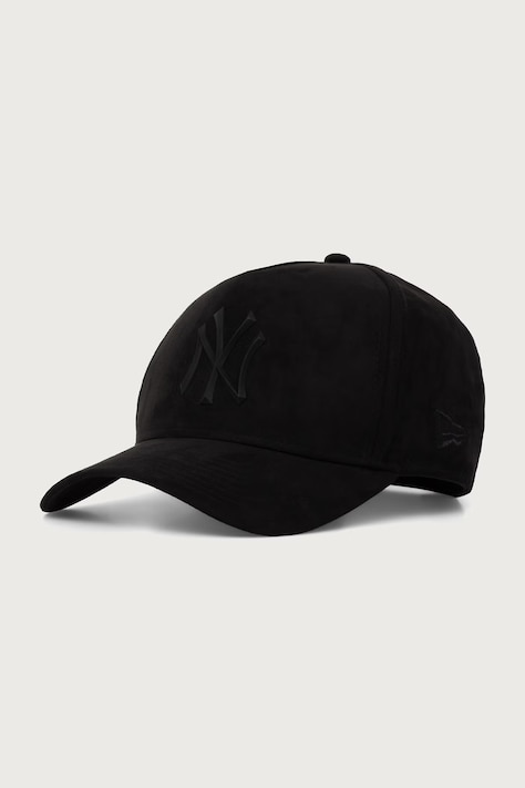 New Era czapka z daszkiem FAUX SUEDE E-FRAME czarna 60580814