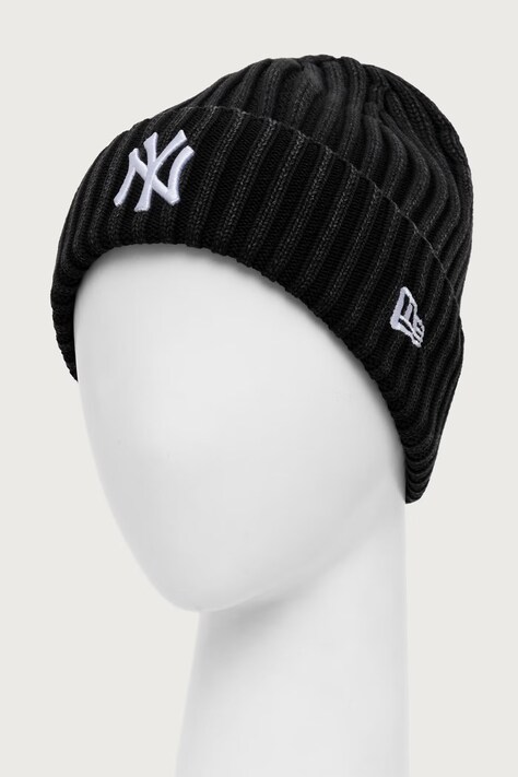 New Era шапка beanie жіноча бавовняна MLB WASHED — AW26-CAUZGB, чорний — фото 2