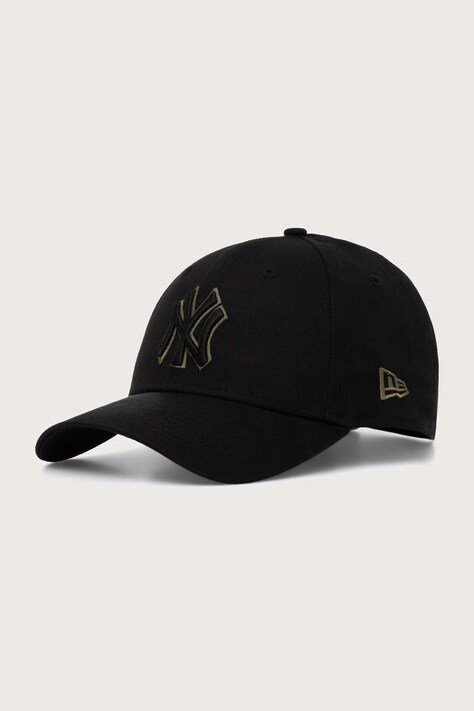 New Era czapka z daszkiem bawełniana TEAM OUTLINE 9FORTY® czarna 60759089