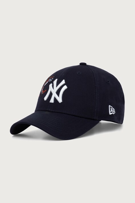 New Era czapka z daszkiem bawełniana OUTDOOR ICON 9FORTY® granatowa 60915927
