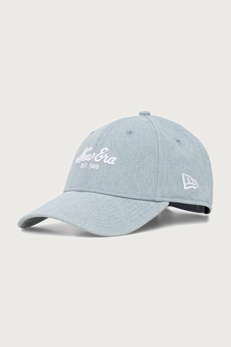 New Era czapka z daszkiem jeansowa DENIM 9FORTY® niebieska 60915751