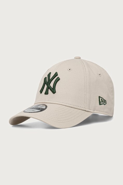 New Era czapka z daszkiem bawełniana LEAGUE ESSENTIAL 9FORTY® beżowa 60915916