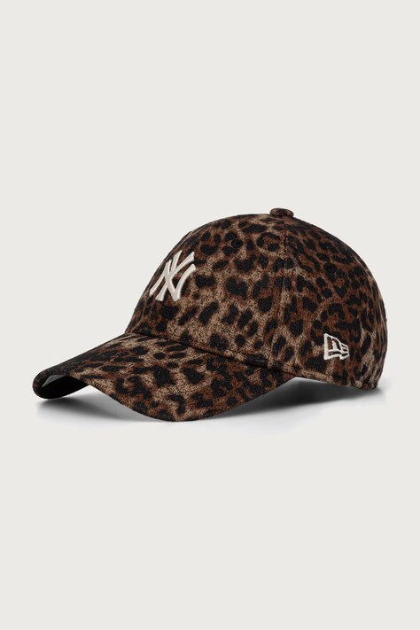 New Era czapka z daszkiem COSY LEOPARD 9FORTY® brązowa 60915734