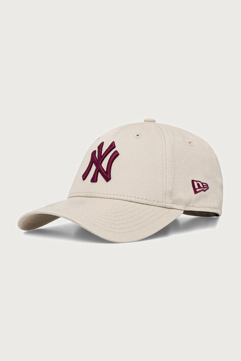 New Era czapka z daszkiem bawełniana LEAGUE ESS 9FORTY® beżowa 60915726