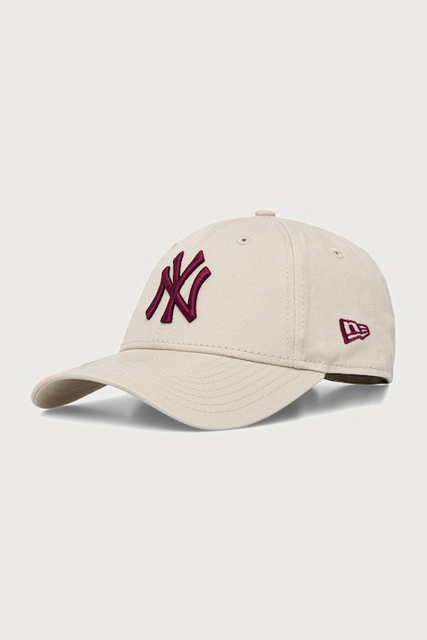 New Era czapka z daszkiem bawełniana LEAGUE ESS 9FORTY® beżowa 60915726