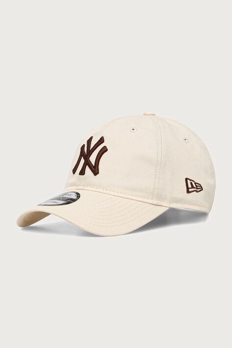 New Era czapka z daszkiem bawełniana LEAGUE ESSENTIAL 9TWENTY® beżowa 60915984