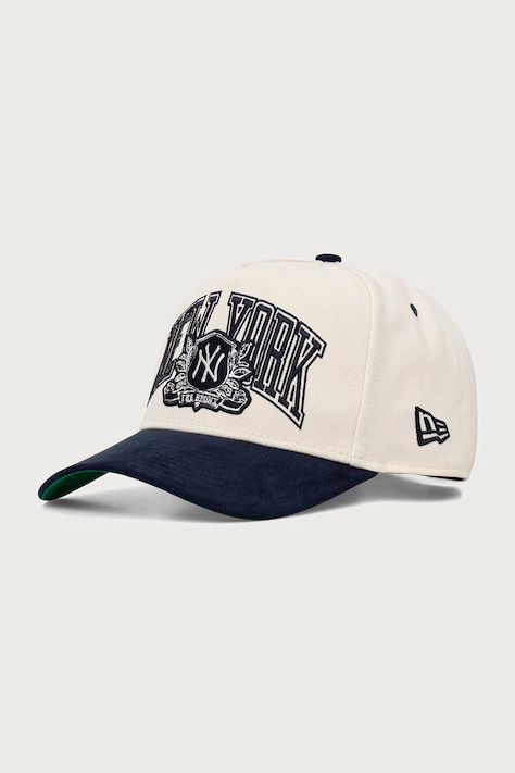 New Era czapka z daszkiem WORDMARK SUEDE E-FRAME beżowa 60915950