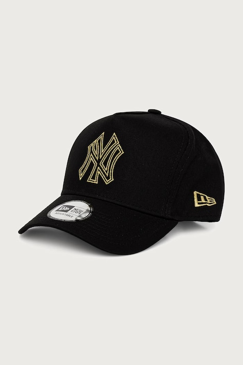 New Era czapka z daszkiem bawełniana METALLIC OUTLINE E-FRAME czarna 60915965