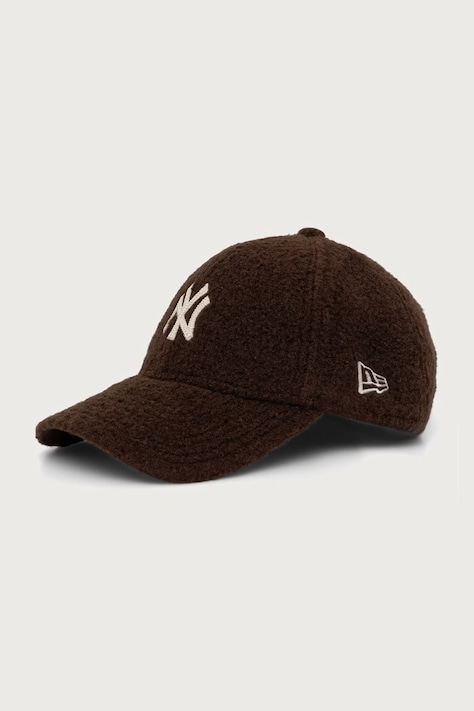 New Era czapka bejsbolówka WINTER BORG 9FORTY® brązowa 60915754