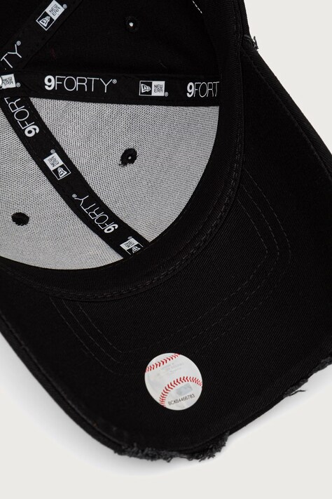 New Era кепка бавовняна STITCHED 9FORTY® — AW26-CAUZHS, чорний — фото 4