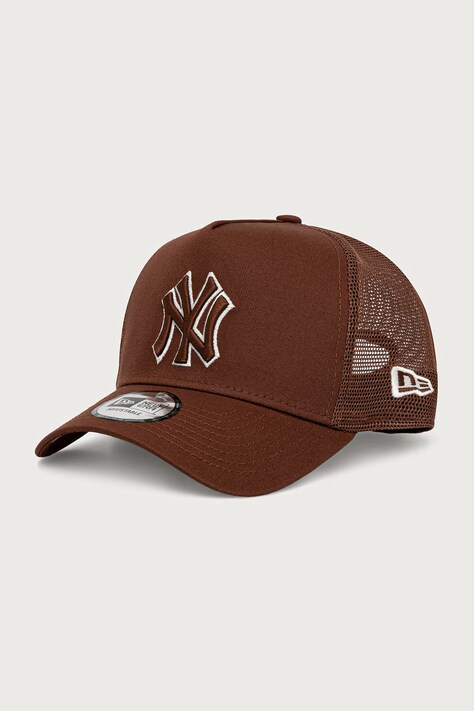 New Era czapka z daszkiem trucker OUTLINE EF TRUCKER brązowa 60915785