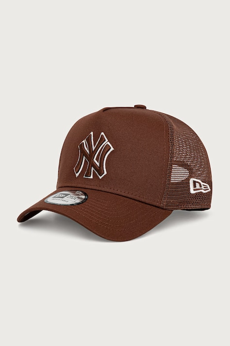 New Era czapka z daszkiem trucker OUTLINE EF TRUCKER brązowa 60915785