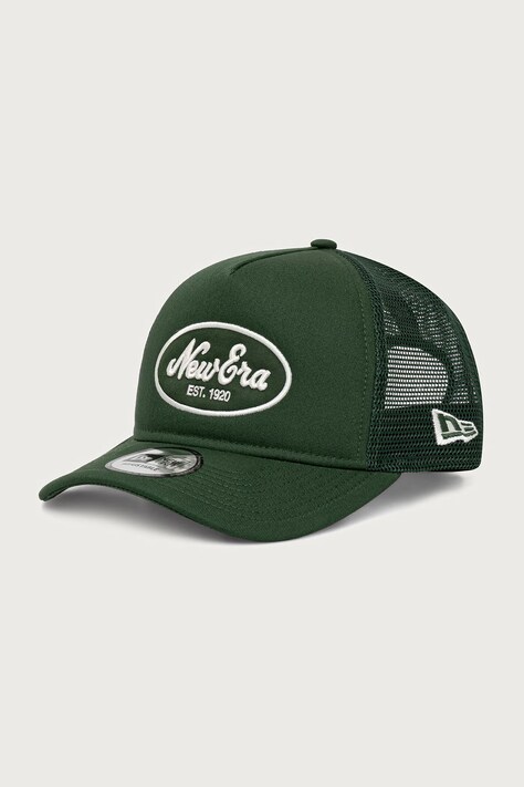 New Era czapka z daszkiem trucker OVAL FOAM PATCH TRUCKER zielona 60915771