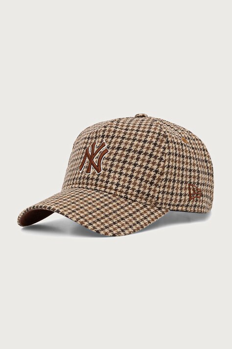 New Era czapka z daszkiem CHECK 9TWENTY® AF beżowa 60915795
