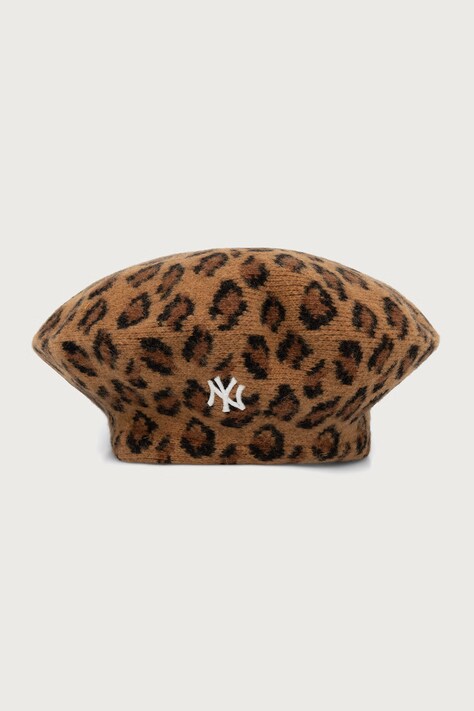 New Era Beret wełniany LEOPARD brązowy 60915988
