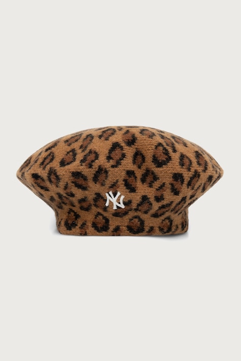 New Era Beret wełniany LEOPARD brązowy 60915988