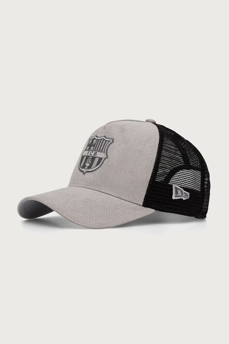 New Era czapka z daszkiem FAUX SUEDE TRUCKER szara 60940773