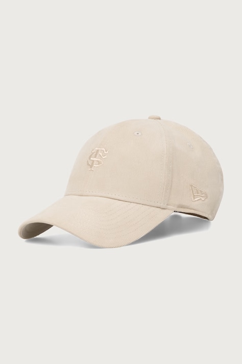 New Era czapka z daszkiem sztruksowa 9FORTY® STADE TOULOUSAIN beżowa 60564731
