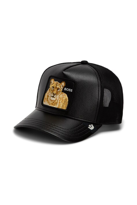 Goorin Bros Czapka z daszkiem trucker Faux Leather Lioness czarna 101.3164
