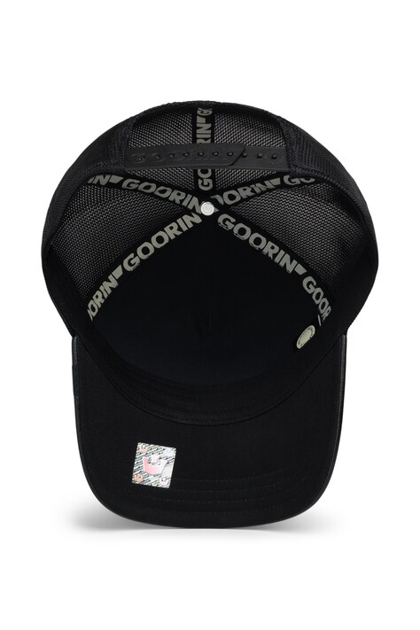 Goorin Bros Czapka z daszkiem trucker Faux Leather Lioness czarna 101.3164