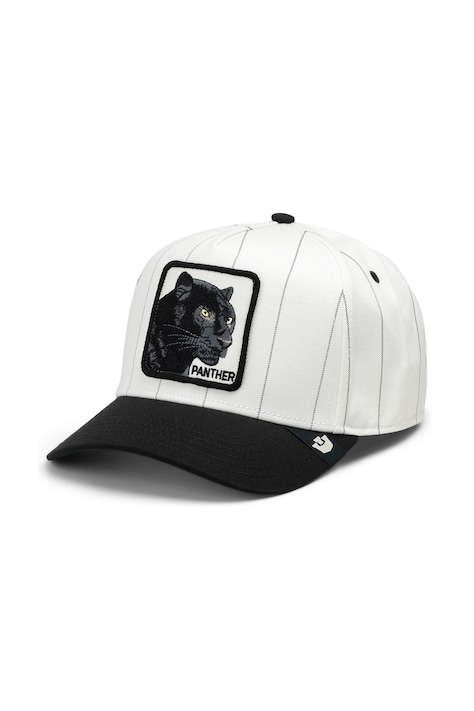 Goorin Bros Czapka z daszkiem bawełniana Pinstripe Panther biała 101.4001