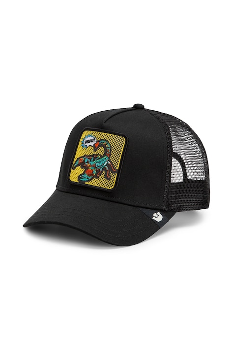 Goorin Bros Czapka z daszkiem trucker POPArt - Deadly Scorpion czarna 101.3291