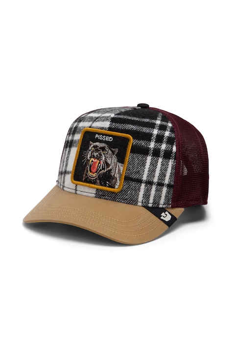 Goorin Bros Czapka z daszkiem trucker z dodatkiem wełny Brit Panther bordowa 101.3411