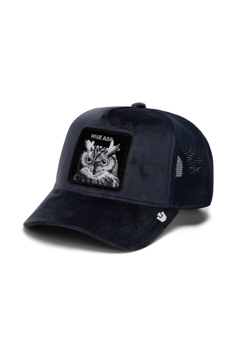 Goorin Bros Czapka z daszkiem trucker welurowa Velour Wise Ass granatowa 101.3678