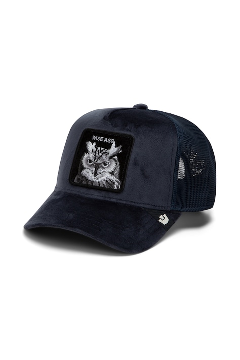 Goorin Bros Czapka z daszkiem trucker welurowa Velour Wise Ass granatowa 101.3678