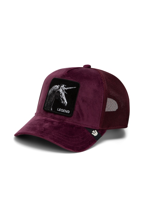Goorin Bros Czapka z daszkiem trucker welurowa Velour Legend bordowa 101.3677