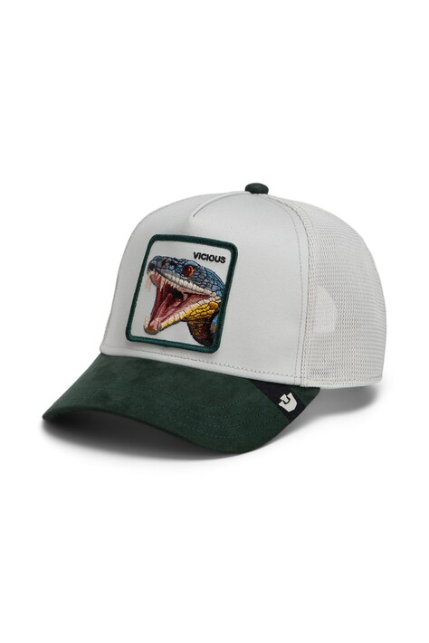 Goorin Bros Czapka z daszkiem trucker Suede Snake szara 101.3859
