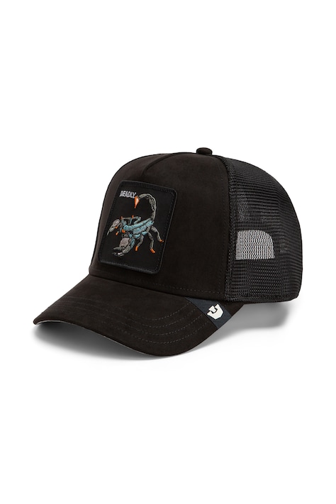 Goorin Bros Czapka z daszkiem trucker Suede Scorpion czarna 101.2850