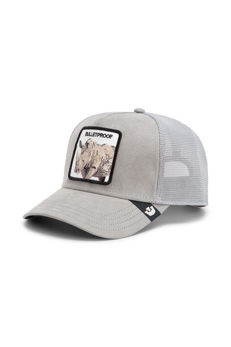 Goorin Bros Czapka z daszkiem trucker Suede Rhino szara 101.3160