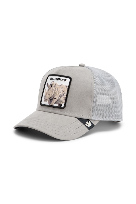 Goorin Bros Czapka z daszkiem trucker Suede Rhino szara 101.3160
