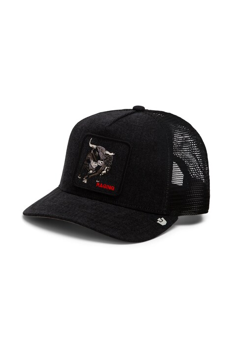 Goorin Bros Czapka z daszkiem trucker jeansowa Raging czarna 101.3158