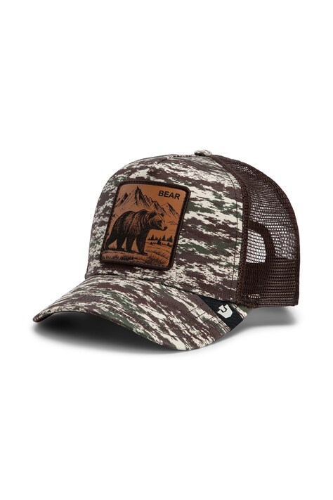 Goorin Bros Czapka z daszkiem trucker Camo Engraved Bear brązowa 101.3198