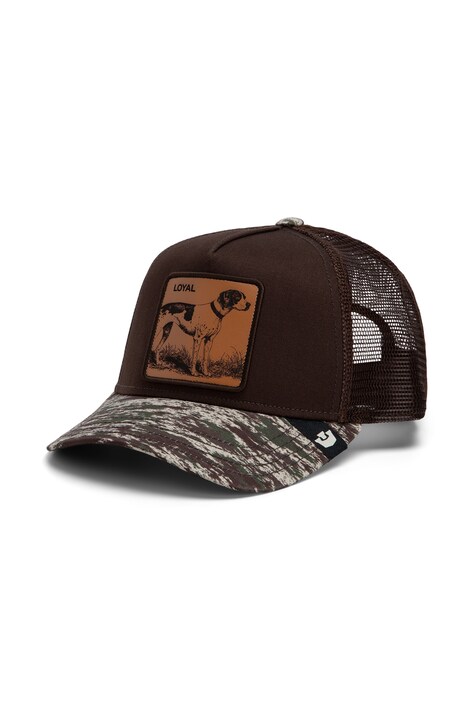Goorin Bros Czapka z daszkiem trucker Camo Engraved Dog brązowa 101.3197