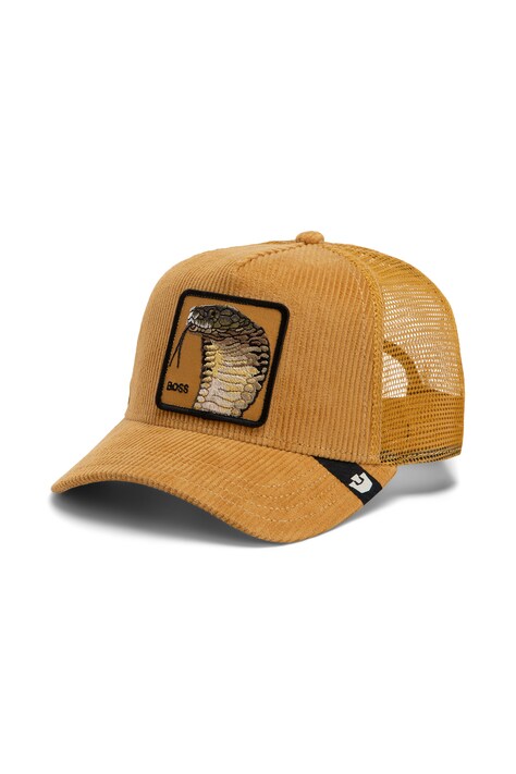 Goorin Bros Czapka z daszkiem trucker sztruksowa Corduroy Boss żółta 101.3181