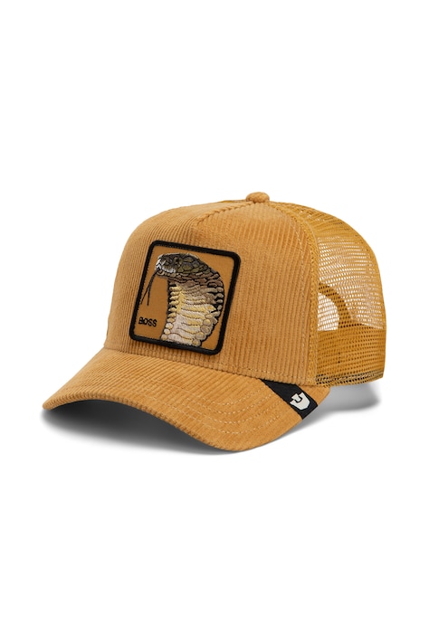 Goorin Bros Czapka z daszkiem trucker sztruksowa Corduroy Boss żółta 101.3181