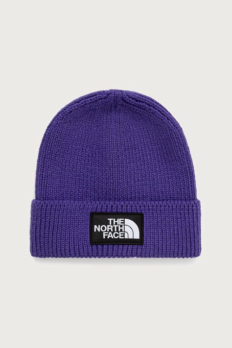 The North Face Logo Box Cuffed Beanie czapka fioletowa NF0A8CHENL41