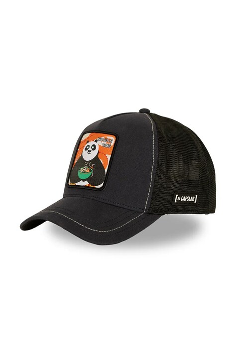 Capslab Czapka z daszkiem trucker z bawełną x Kung Fu Panda granatowa CL/KFP2/1/PCT/PAN