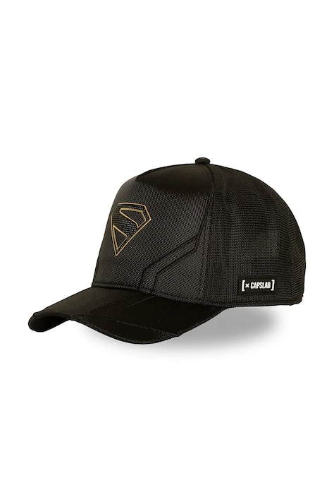 Capslab Czapka z daszkiem trucker z bawełną x DC Comics czarna CL/DC13/1/PCT/TEC