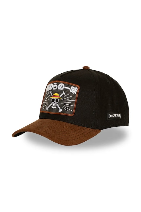 Capslab Šiltovka trucker s bavlnou x Onepiece hnedá CL/OP8/1/CTA/MUG