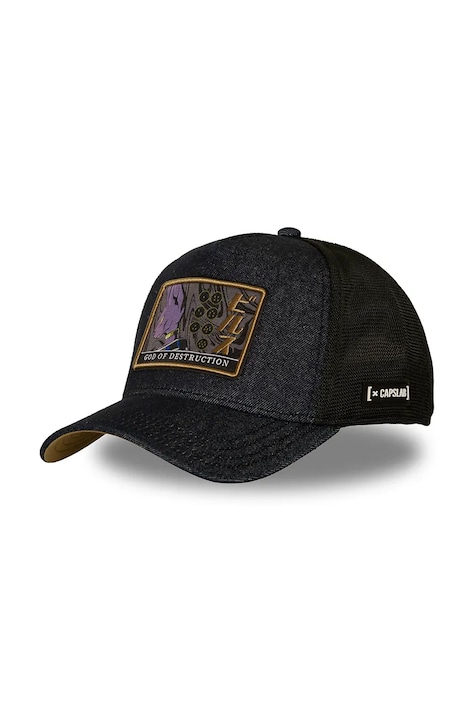 Capslab Czapka z daszkiem trucker z bawełną x Universe7 granatowa CL/DBS9/1/PCT/DES