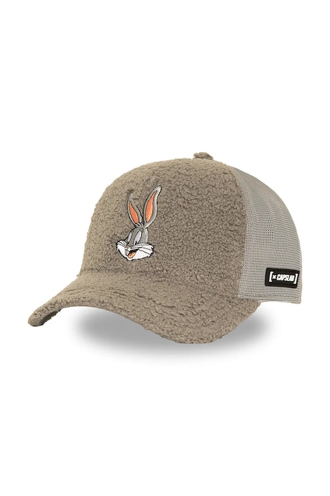 Capslab Czapka z daszkiem trucker z bawełną x Looney Tunes szara CL/LOO14/1/PCB/BUN