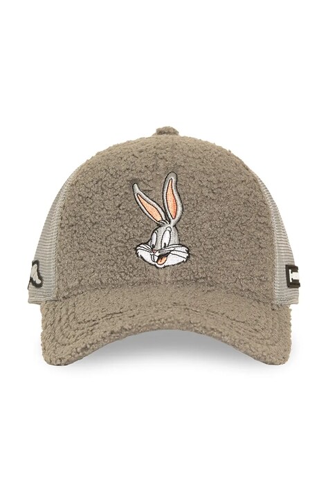 Capslab Czapka z daszkiem trucker z bawełną x Looney Tunes szara CL/LOO14/1/PCB/BUN